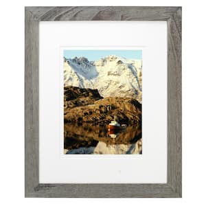 16x20/11x14 Gray Matted Picture Frame