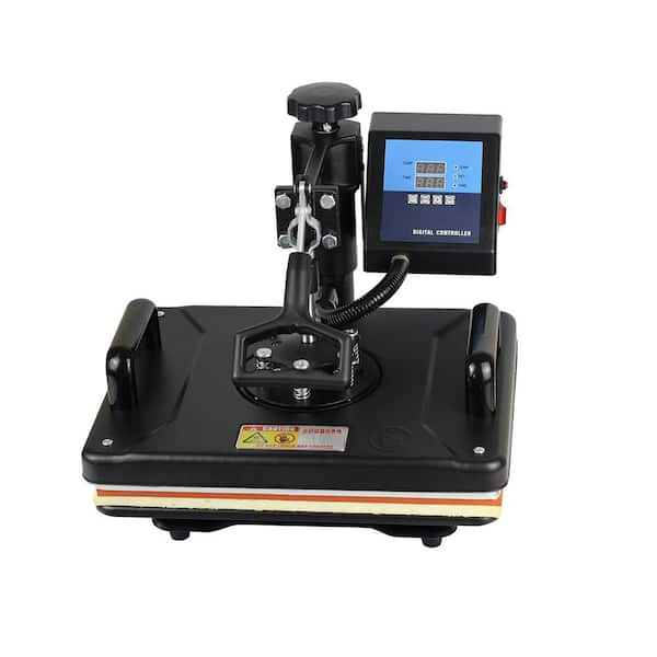 6 in 1 Heat Press Machine, 360° Rotation Swing Away Sublimation Machine, 12 in. x 15 in. Working Area