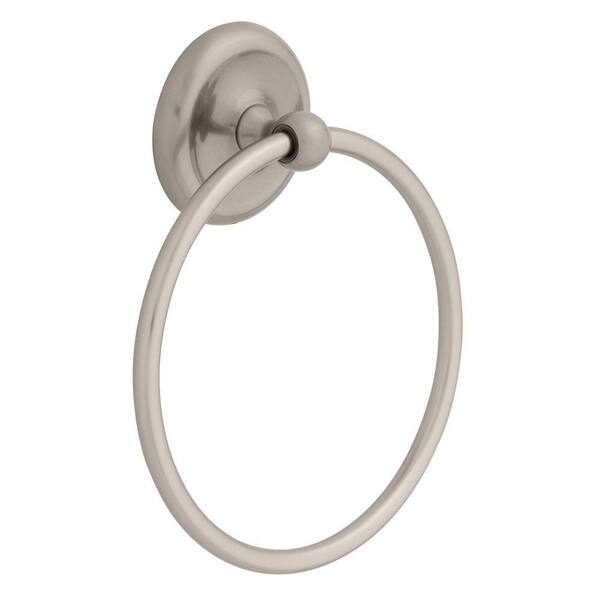 Best Value College Circle Towel Ring in Brushed Nickel