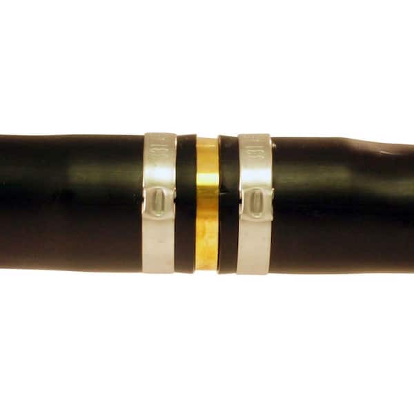 Brass Barb Insert Coupling - 1 x 1 with Hex - Geo-Hydro Supply, Ltd.