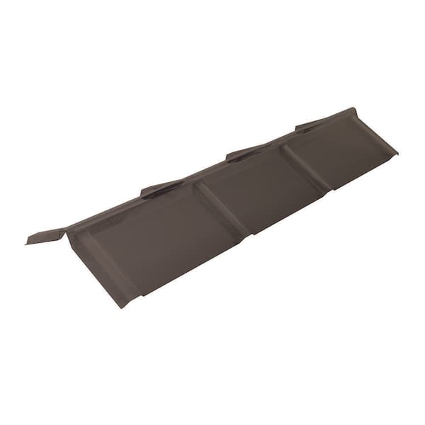 75.15 in. x 9.25 in. x 9.25 in. Polycarbonate Ridge Cap in Bronze