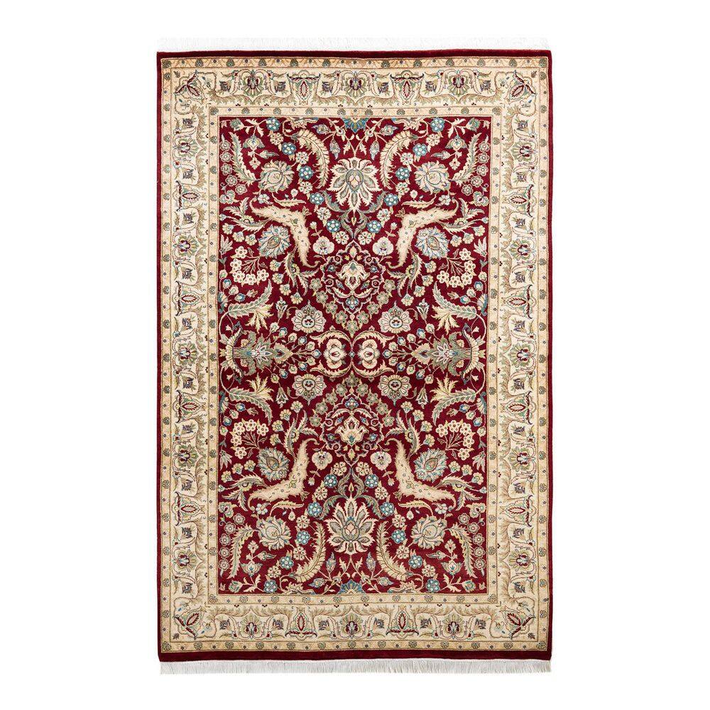 Mogul Red 4 ft. x 6 ft. Oriental Wool Indoor Area Rug price history on PriceWatchPro