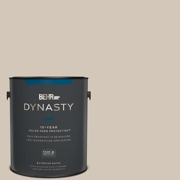 BEHR DYNASTY 1 gal. #MQ2-50 Gravelstone Satin Enamel Exterior Stain ...