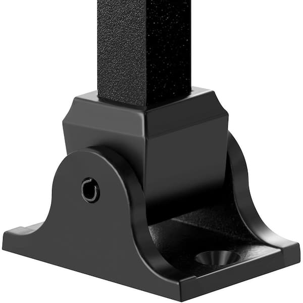 Aluminum Alloy Baluster Shoes Square Balusters Baluster Wrought Spindles, Spray Coated Black (50-Pieces)