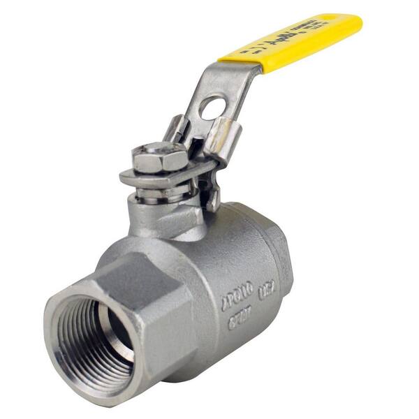 Latch-Lock Lever with Nut Inline 76F-104-27A Apollo 76F-100-A Series Two Piece Stainless Steel Ball Valve 3/4 NPT Female Latch-Lock Lever with Nut Inline 76F-104-27A Apollo 76F-100-A Series Two Piece Stainless Steel Ball Valve 3/4 NPT Female