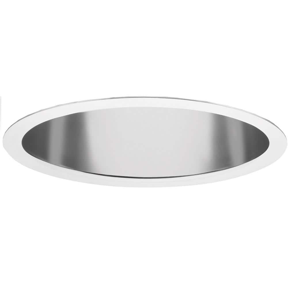 Clear Aluminum 6-Inch LED Recessed Downlight Trim