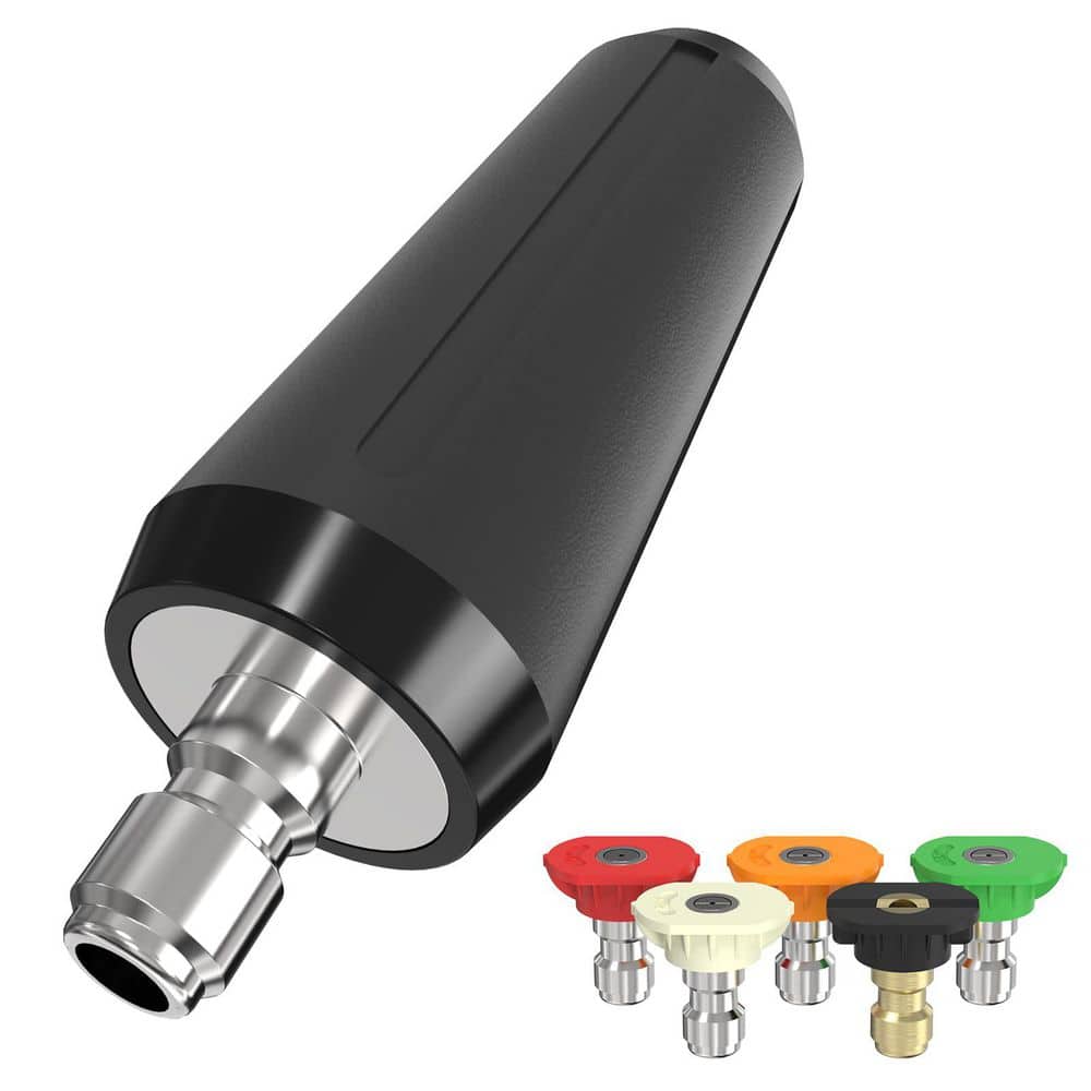 2600 PSI Rotating Turbo Nozzle with 1/4 in Quick Connect and 5 Spray Tips for Pressure Washer Cleaning price history on PriceWatchPro