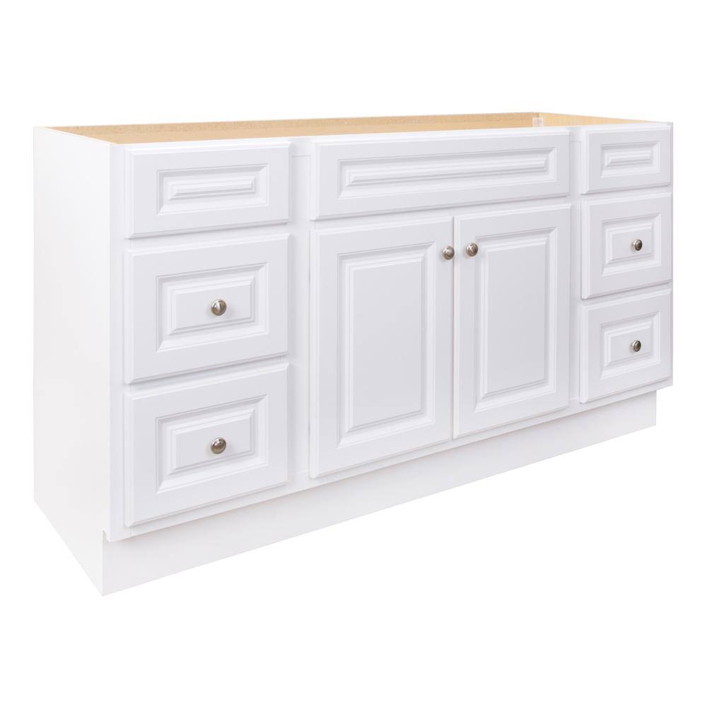 Glacier Bay Hampton 60 In. W X 21 In. D X 33.5 In. H Bath Vanity ...