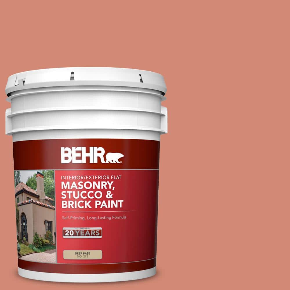 5 gal. #M190-5 Fireplace Glow Flat Interior/Exterior Masonry, Stucco and Br