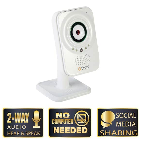 Q-SEE Easy View Wi-Fi Indoor Wireless Security Camera with 2-Way Audio and 30 ft. Night Vision