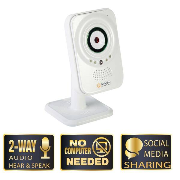 Q-SEE Easy View Wi-Fi Indoor Wireless Security Camera with 2-Way Audio and 30 ft. Night Vision