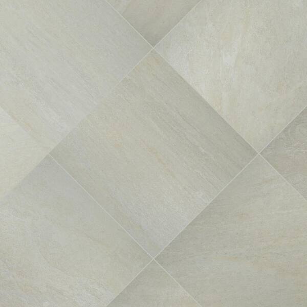 MSI Quartz White 2 cm. x 24 in. x 24 in. Matte Porcelain Stone Look Paver Tile (14 Pieces / 56 sq. ft. / pallet)