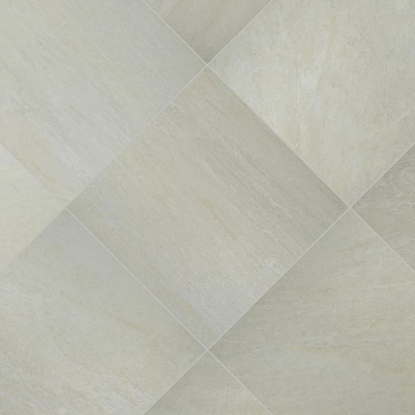 MSI Quartz White 24 in. x 24 in. x 0.39 in. Matte Porcelain Paver Floor and Wall Tile (16 sq. ft./Case)