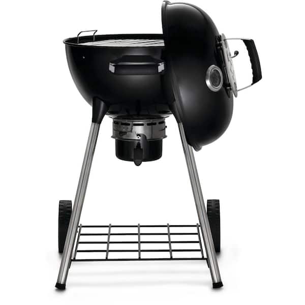 Gymax 18.5-Inch Kettle Charcoal Grill BBQ Outdoor Backyard Cooking with Wheels Black