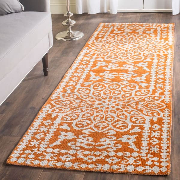 Stone Wash 3 ft. x 8 ft. Copper Medallion Runner Rug
