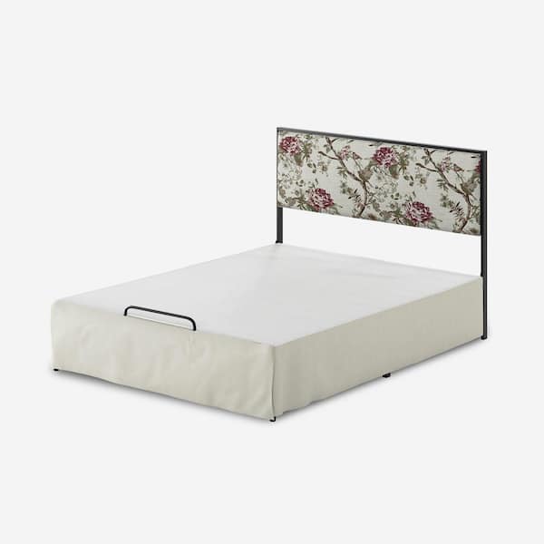 JAYDEN CREATION Nicky Modern 2 Piece King Bedroom Set with Metal Base-FLOWER