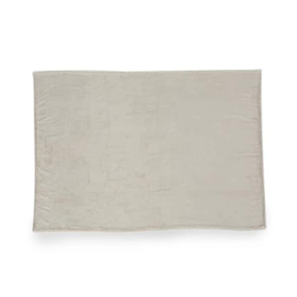 Noble House Alanton Beige Flannel Throw Blanket