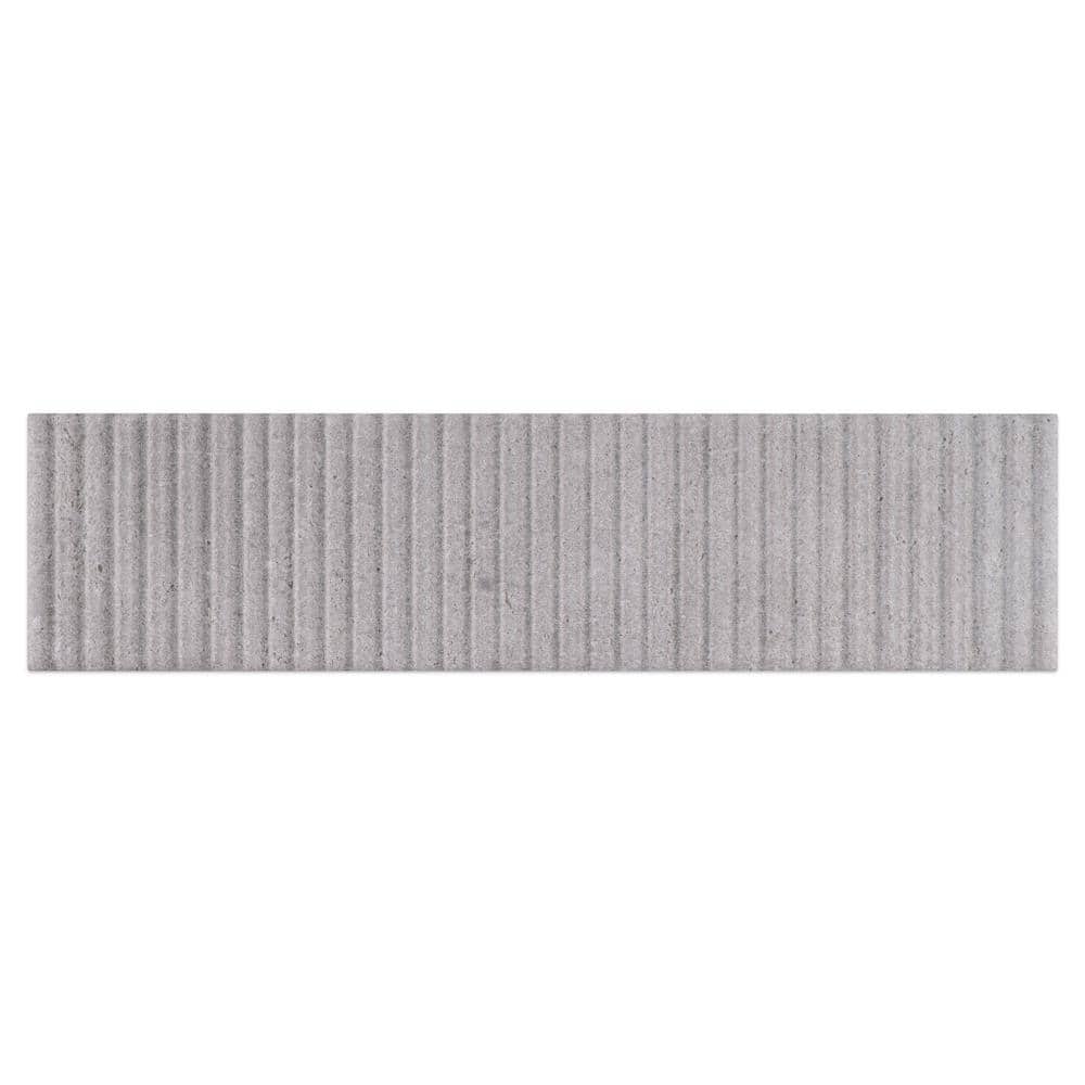 Gray 3x12 Matte Ceramic Brick Look Subway Wall Tile