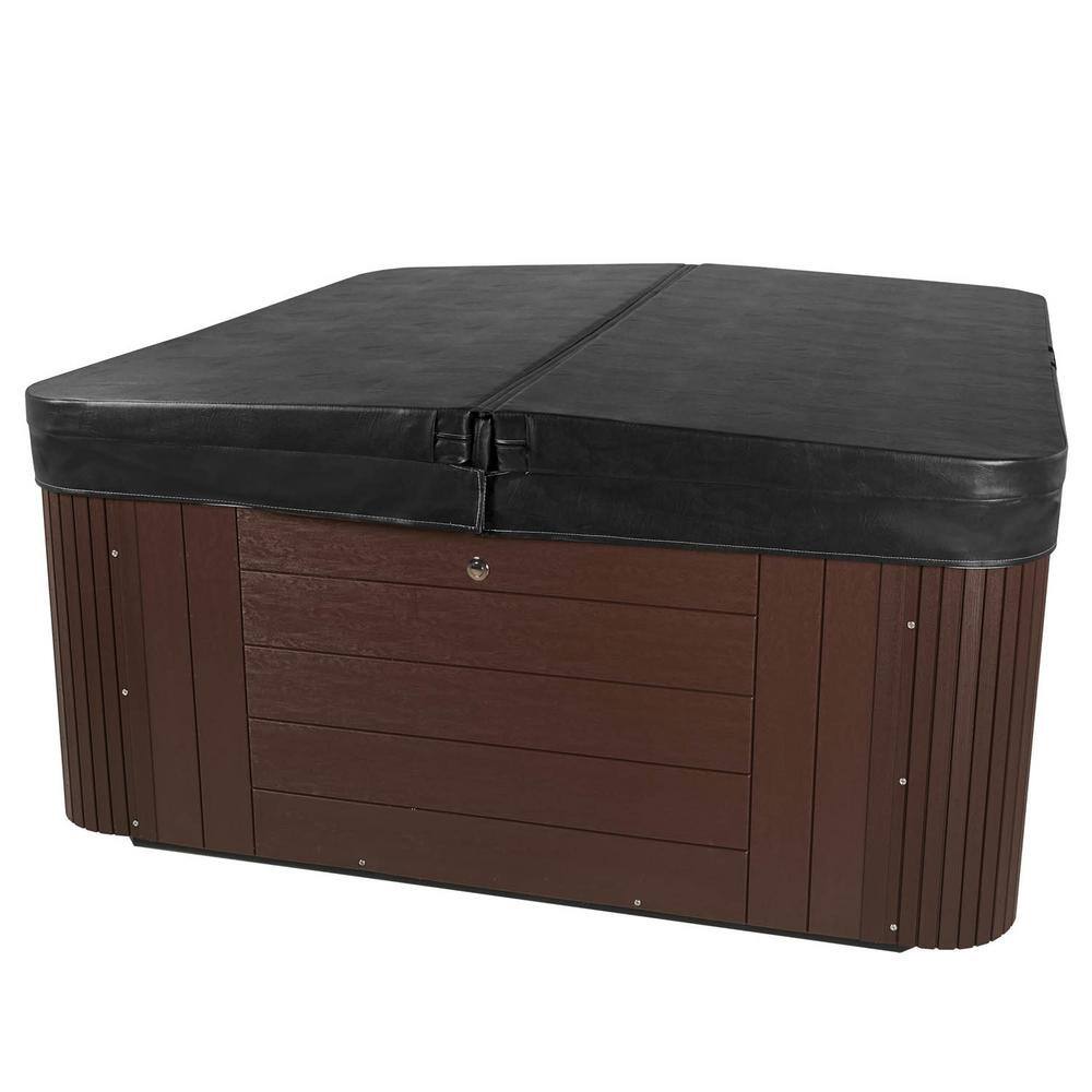 Narada Harmony 6-Person Brown and Silver Square Hot Tub