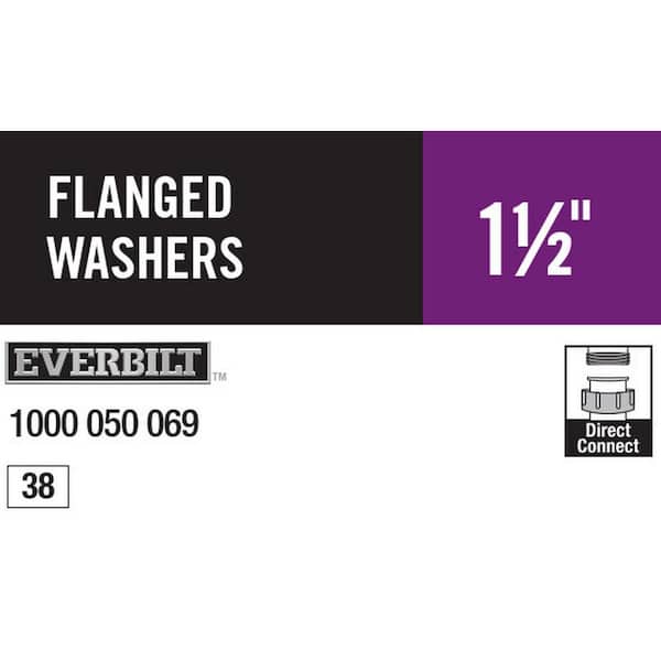 Everbilt 1-1/2 in. P-Trap Flanged Washer Rubber 101008A - The Home