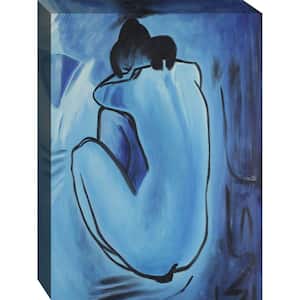 Blue Nude by Pablo Picasso Unframed Gallery Wrap Oil Painting Art Print 34 in. x 46 in.