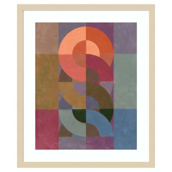 Amanti Art Chainweave II by Victoria Barnes 21 in. W x 25 in. H. Wood Framed Wall Art Print Framed in Brown