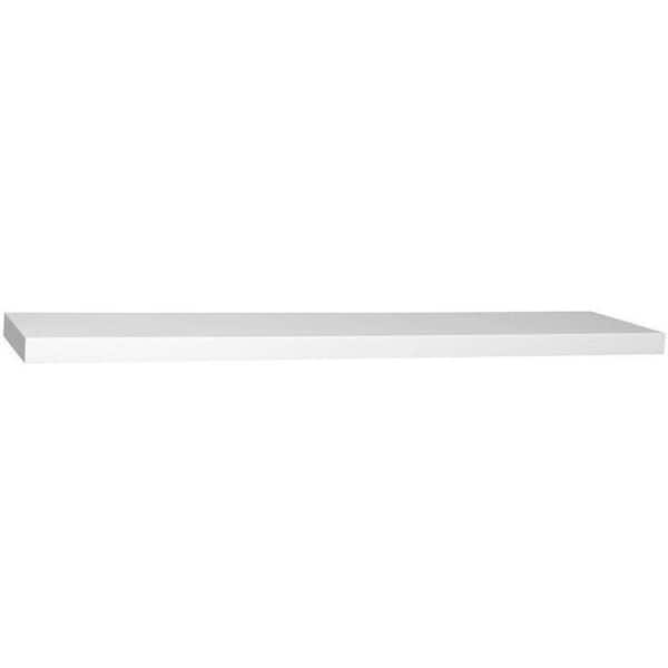 Home Decorators Collection 36 in. W x 8 in. D White Solid Decorative Wall Shelf