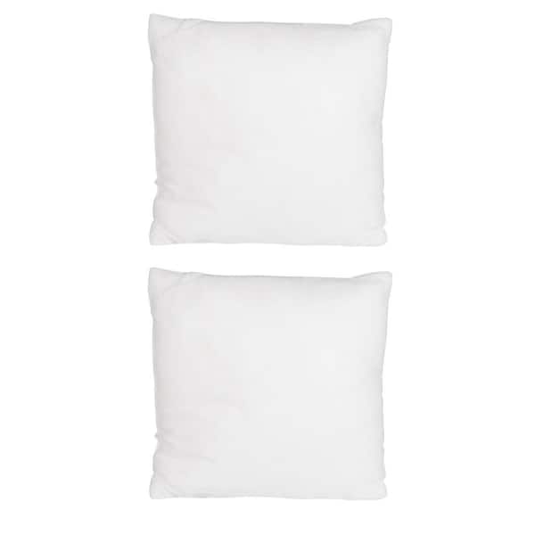 Olefin 20 in. Square Pillow Insert with Polyester Filling Set of 2