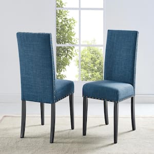 Indira Blue Fabric Dining Chair Set of 2