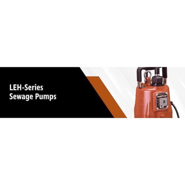 Liberty Pumps LEH150-Series 1 1/2 HP Sewage Pump with 25 ft. Cord