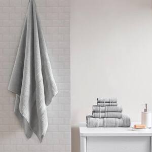 Remy 6-Piece Silver Super Soft Quick Dry Cotton Bath Towel Set