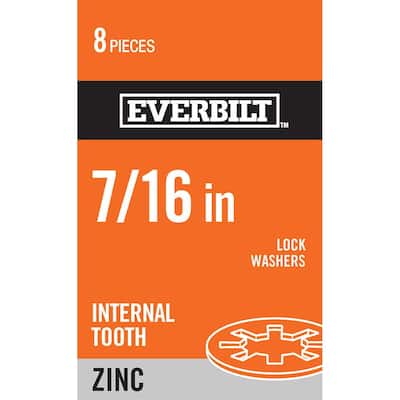 7/16 in. Zinc-Plated Steel Internal Tooth Lock Washer (8 Per Pack)