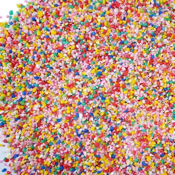 2.2 lbs. Bagged Confetti Gravel Pebbles-Mixed Colored Stones for Aquarium, Succulent Top Dressing Home Decor,0.1 cu. ft.