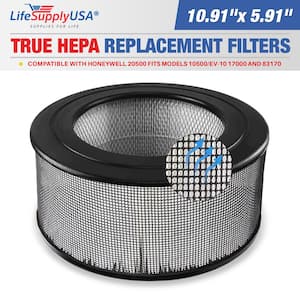 True HEPA Filter Replacement Compatible with Honeywell 20500 fits 10500/EV-10 17000 and 83170 Air Purifier