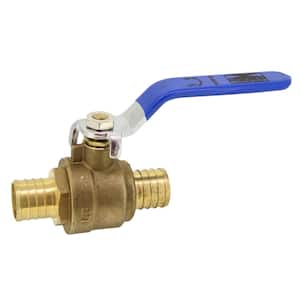 1 in. PEX Full Port Brass Ball Valve With Blue Handle