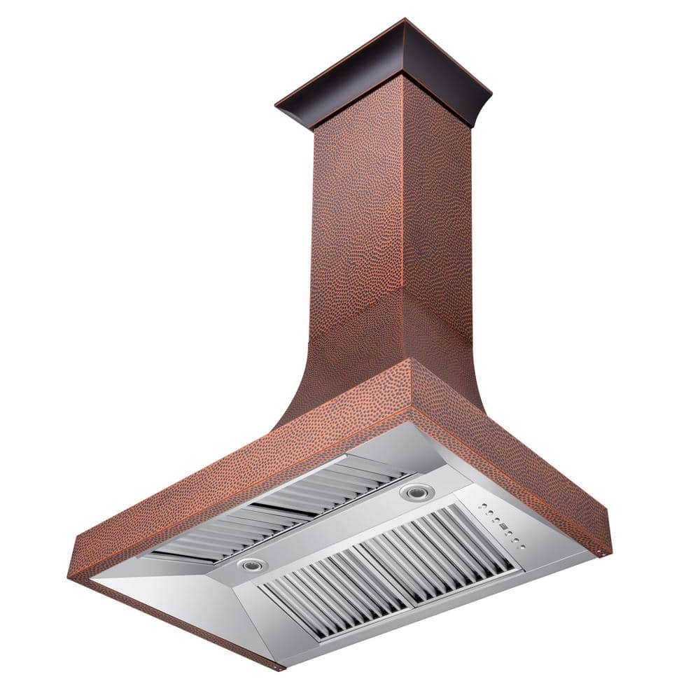 ZLINE 30" Hand-Hammered Copper Wall Mounted Range Hood