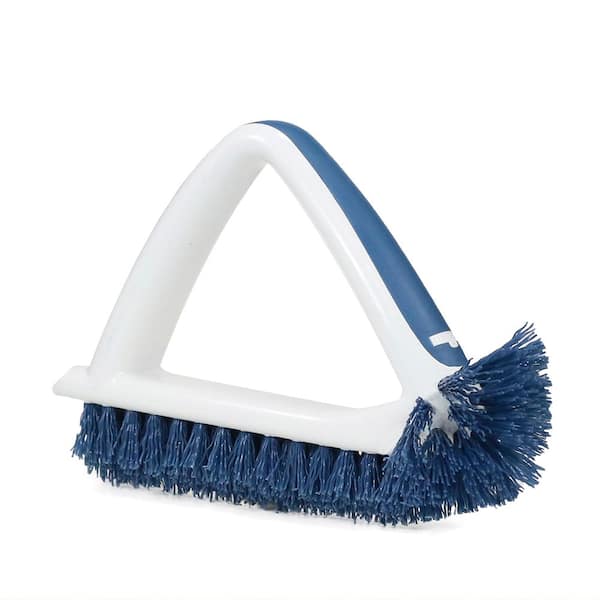 Shower Track And Grout Heavy Duty Scrub Brush w/ Comfort Grip