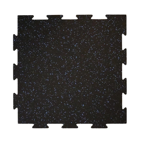 Survivor SportFloor Interlocking Isometric Blue 24 in. x 24 in. x 0.3 in. Rubber Gym/Weight Room Flooring Tiles (24 sq. ft.) (6-Pack)