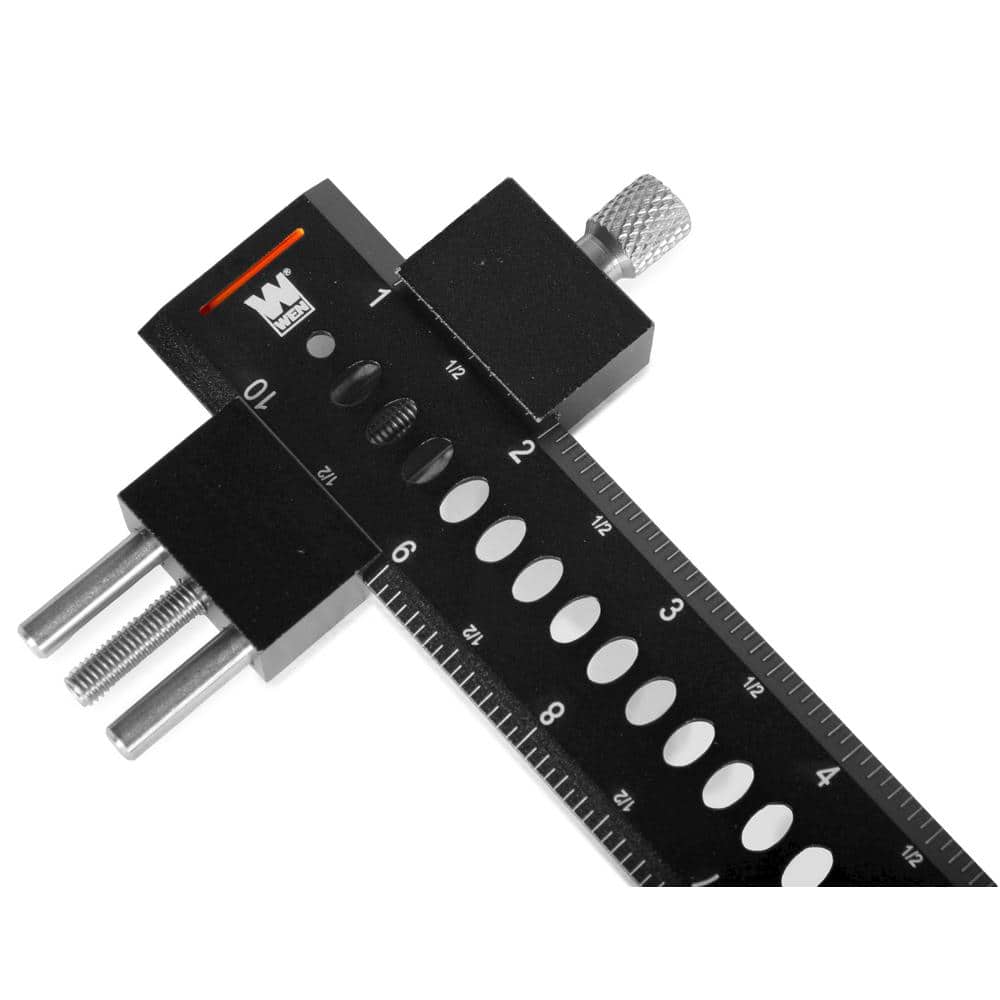 12-inch Black Aluminum Multifunction T-Square Scale