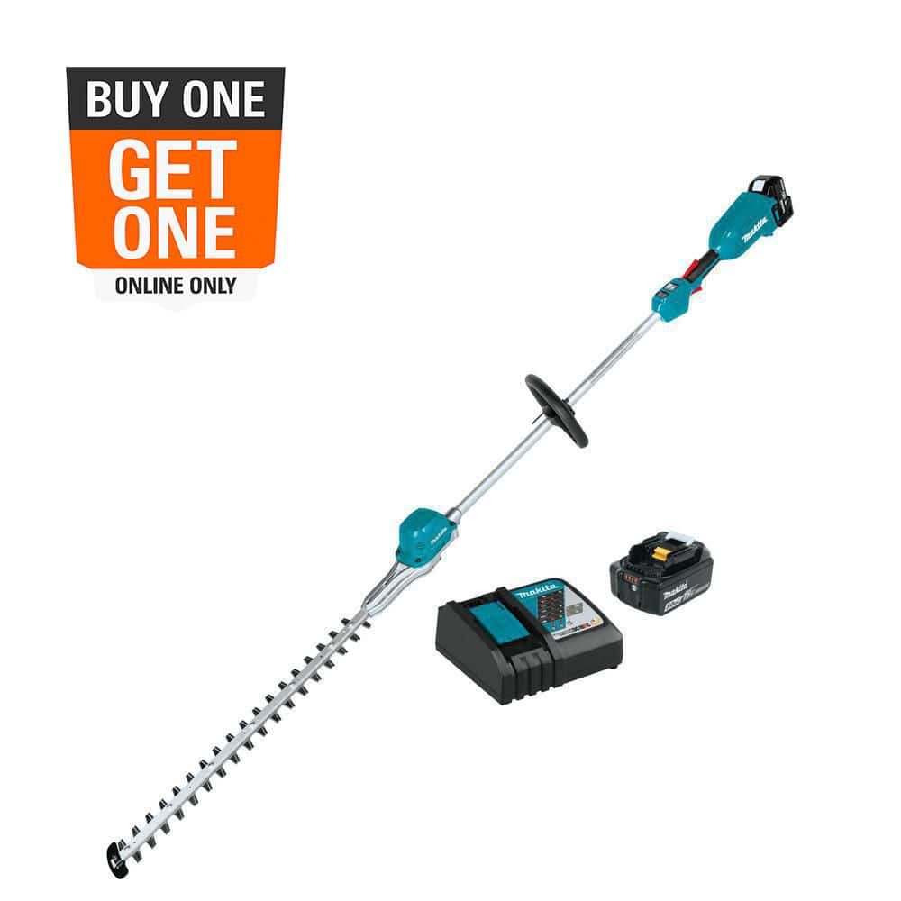 tkmta Makita LXT 18V Brushless 24 in. Pole Hedge Trimmer Kit (5.0 Ah