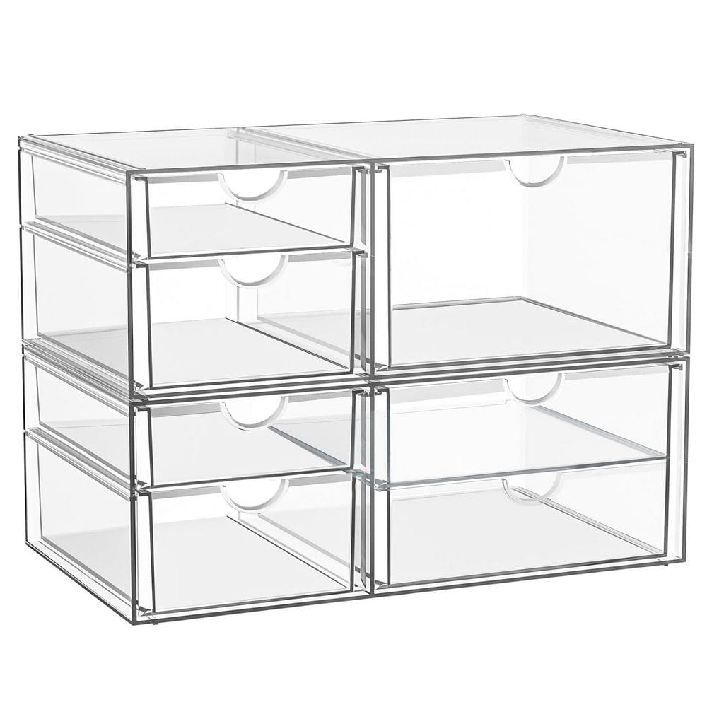 Clear Acrylic Stackable Storage Drawer Organizer with 7 Drawers for Vanity, Bathroom and Countertops price history on PriceWatchPro