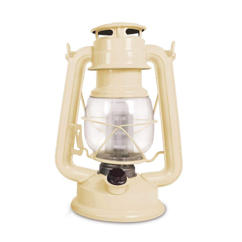 Retro camping lamp (dimmable, battery operated, gold) - Wood, Tools & Deco