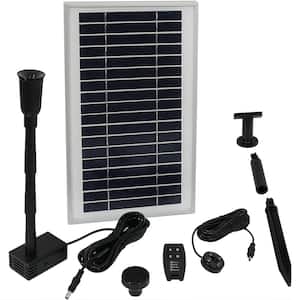 55 in. Lift 105 GPH Solar Pump Kit with Battery Pack and Remote Control