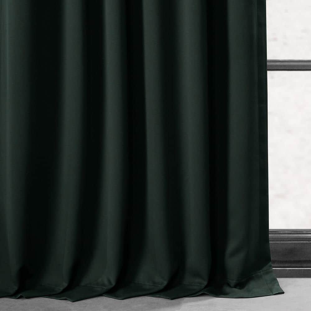 Dark Mallard Polyester Blackout Curtain Panel 50" x 96"