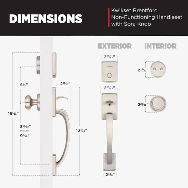 Home Decorators Collection Brentford Satin Nickel Double Door