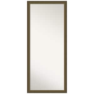 Blaine Light Bronze Narrow 27.5 in. W x 63.5 in. H Non-Beveled Modern Rectangle Framed Full Length Floor Leaner Mirror
