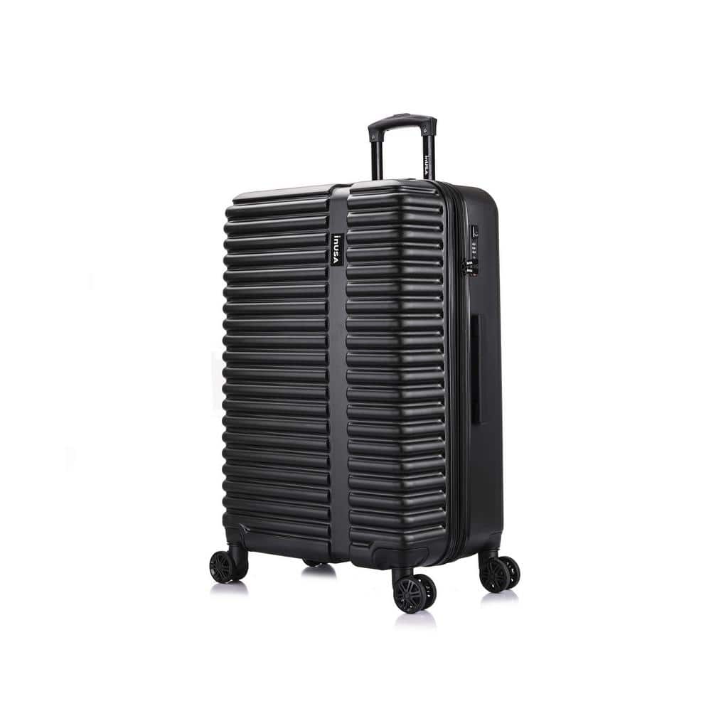 InUSA Ally 28 in. Black Lightweight Hardside Spinner Suitcase IUALL00L ...