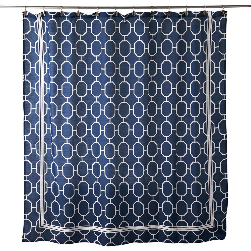 Lithgow 72 in. Blue Shower Curtain