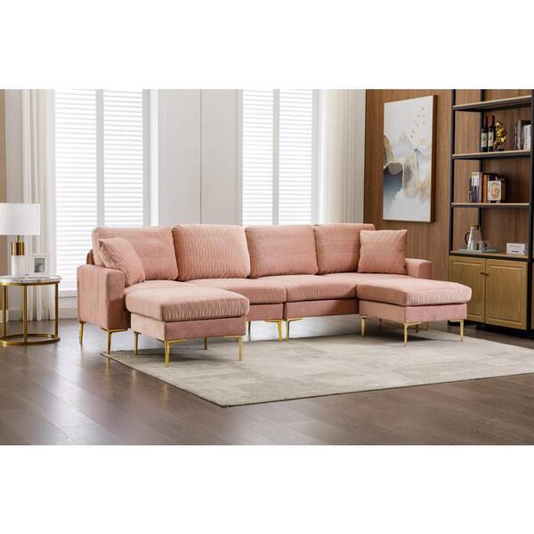 Buy Lounging Hound Pink Sofa Protector Cushion in Blush Pink Lustre Velvet  from Next USA