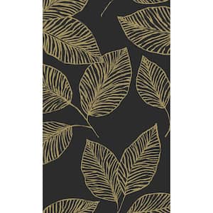 Dandelion Hand Drawn Tropical Leaves Printed Non-Woven Paper Non-Pasted Textured Wallpaper 60.75 sq. ft.